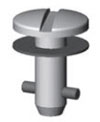 Camloc fastener slotted recess head
