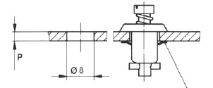 Stud panel thickness. 